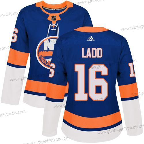 Adidas Frauen New York Islanders #16 Andrew Ladd Royal Heimtrikots Authentisch Strickerei NHL Trikots – Blau