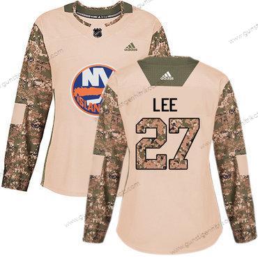 Adidas Frauen New York Islanders #27 Anders Lee Authentisch 2017 Veterans Day Strickerei NHL Trikots – Tarnfarbe