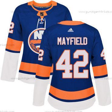 Adidas Frauen New York Islanders #42 Scott Mayfield Royal Heimtrikots Authentisch NHL Trikots – Blau