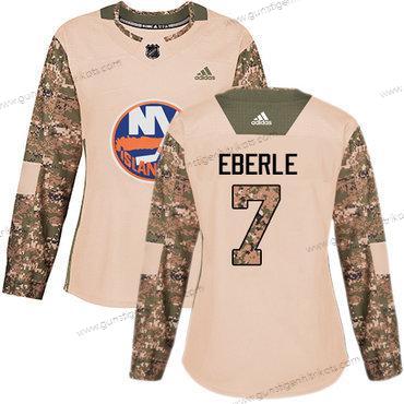 Adidas Frauen New York Islanders #7 Jordan Eberle Authentisch 2017 Veterans Day Strickerei NHL Trikots – Tarnfarbe