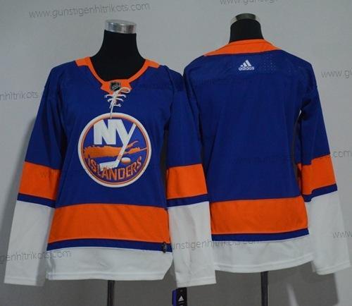 Adidas Frauen New York Islanders Leer Royal Heimtrikots Authentisch Strickerei NHL Trikots – Blau