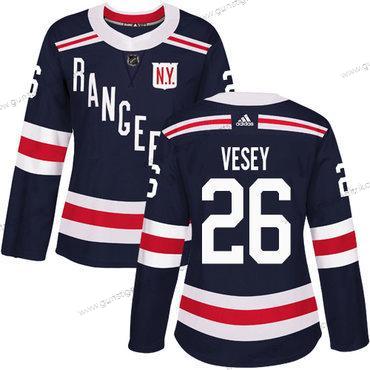 Adidas Frauen New York Rangers #26 Jimmy Vesey Authentisch 2018 Winter Klassisch Strickerei NHL Trikots – Marineblau Blau