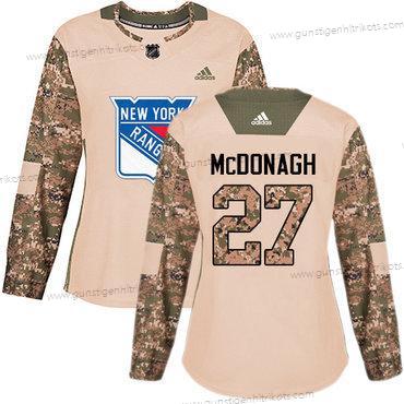 Adidas Frauen New York Rangers #27 Ryan Mcdonagh Authentisch 2017 Veterans Day Strickerei NHL Trikots – Tarnfarbe