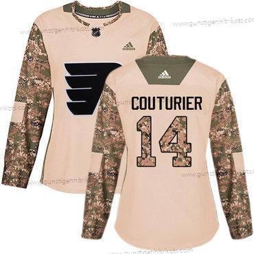 Adidas Frauen Philadelphia Flyers #14 Sean Couturier Authentisch 2017 Veterans Day Strickerei NHL Trikots – Tarnfarbe