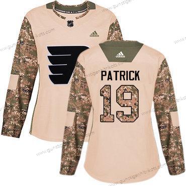 Adidas Frauen Philadelphia Flyers #19 Nolan Patrick Authentisch 2017 Veterans Day Strickerei NHL Trikots – Tarnfarbe