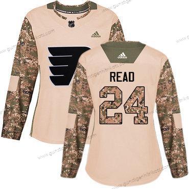 Adidas Frauen Philadelphia Flyers #24 Matt Read Authentisch 2017 Veterans Day Strickerei NHL Trikots – Tarnfarbe