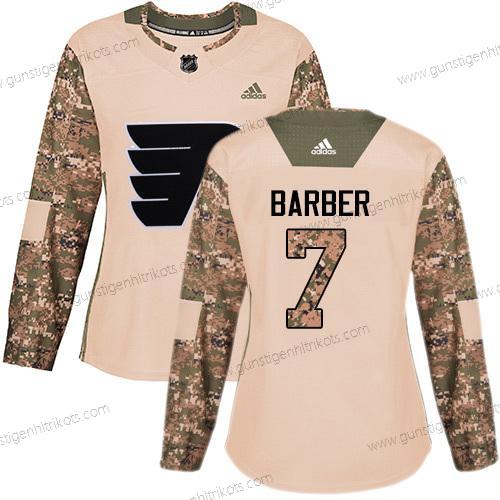 Adidas Frauen Philadelphia Flyers #7 Bill Barber Authentisch 2017 Veterans Day Strickerei NHL Trikots – Tarnfarbe