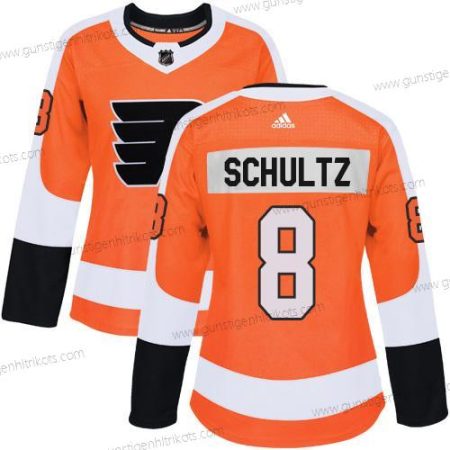 Adidas Frauen Philadelphia Flyers #8 Dave Schultz Heimtrikots Authentisch Strickerei NHL Trikots – Orange