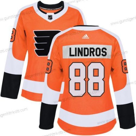 Adidas Frauen Philadelphia Flyers #88 Eric Lindros Heimtrikots Authentisch Strickerei NHL Trikots – Orange