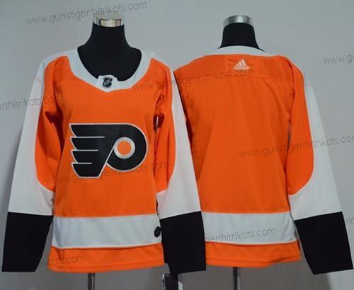 Adidas Frauen Philadelphia Flyers Leer Heimtrikots Authentisch Strickerei NHL Trikots – Orange