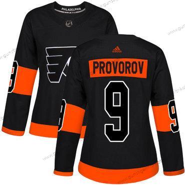 Adidas Frauen Philadelphia Flyers#9 Authentisch Ivan Provorov NHL ersatzweise Trikots – Schwarz