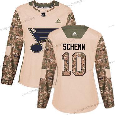 Adidas Frauen St. Louis Blues #10 Brayden Schenn Authentisch 2017 Veterans Day Strickerei NHL Trikots – Tarnfarbe