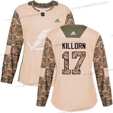 Adidas Frauen Tampa Bay Lightning #17 Alex Killorn Authentisch 2017 Veterans Day Strickerei NHL Trikots – Tarnfarbe