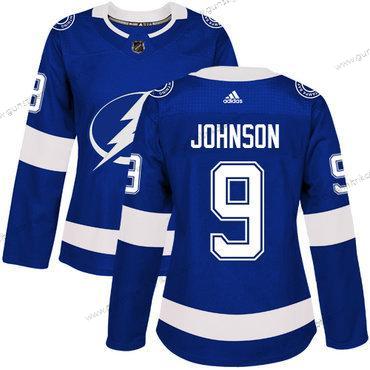 Adidas Frauen Tampa Bay Lightning #9 Tyler Johnson Heimtrikots Authentisch Strickerei NHL Trikots – Blau