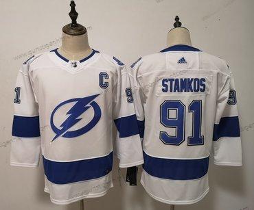 Adidas Frauen Tampa Bay Lightning 91 Steven Stamkos Trikots – Weiß