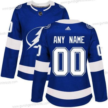 Adidas Frauen Tampa Bay Lightning Personalisiertes Authentisch Royal Heimtrikots NHL Trikots – Blau