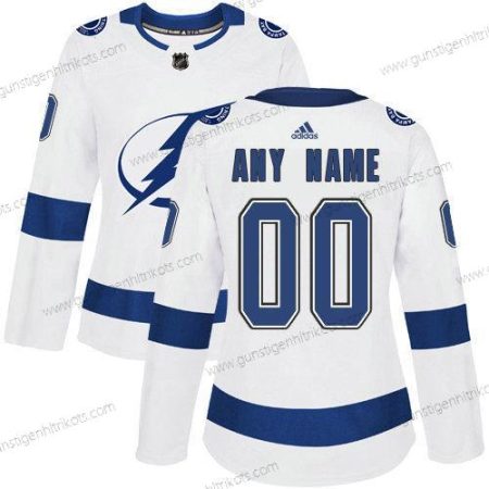 Adidas Frauen Tampa Bay Lightning Personalisiertes NHL Authentisch Trikots – Weiß