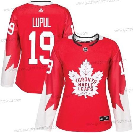 Adidas Frauen Toronto Maple Leafs #19 Joffrey Lupul Team Kanada Authentisch Strickerei NHL Trikots – Rot