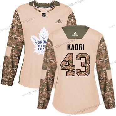 Adidas Frauen Toronto Maple Leafs #43 Nazem Kadri Authentisch 2017 Veterans Day Strickerei NHL Trikots – Tarnfarbe