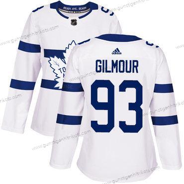 Adidas Frauen Toronto Maple Leafs #93 Doug Gilmour Authentisch 2018 Stadium Series Strickerei NHL Trikots – Weiß