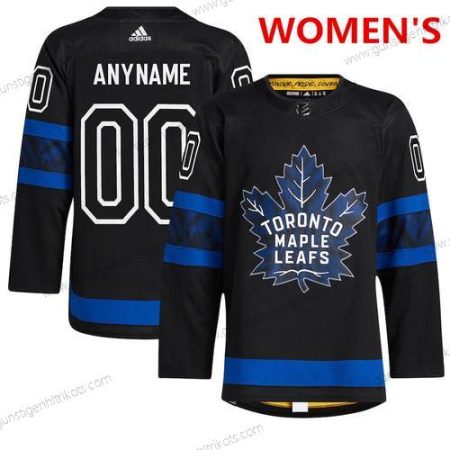 Adidas Frauen Toronto Maple Leafs Personalisiertes x Drew House Authentisch ersatzweise NHL Trikots – Schwarz