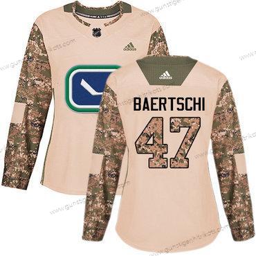 Adidas Frauen Vancouver Canucks #47 Sven Baertschi Authentisch 2017 Veterans Day Strickerei NHL Trikots – Tarnfarbe