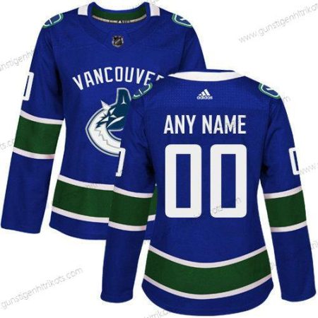 Adidas Frauen Vancouver Canucks Personalisiertes Authentisch Heimtrikots NHL Trikots – Blau