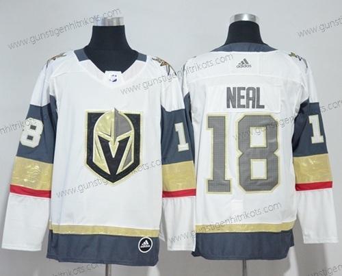 Adidas Frauen Vegas Golden Knights #18 James Neal Road Authentisch Strickerei NHL Trikots – Weiß