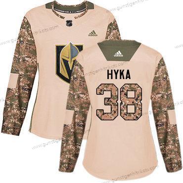 Adidas Frauen Vegas Golden Knights #38 Tomas Hyka Authentisch 2017 Veterans Day Strickerei NHL Trikots – Tarnfarbe