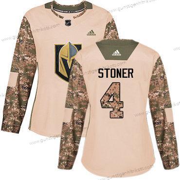 Adidas Frauen Vegas Golden Knights #4 Clayton Stoner Authentisch 2017 Veterans Day Strickerei NHL Trikots – Tarnfarbe