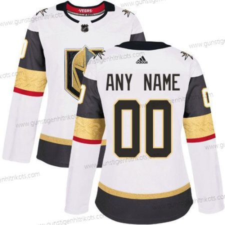 Adidas Frauen Vegas Golden Knights Personalisiertes NHL Authentisch Trikots – Weiß