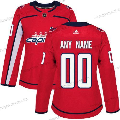 Adidas Frauen Washington Capitals Personalisiertes Authentisch Heimtrikots NHL Trikots – Rot