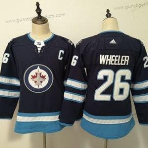 Adidas Frauen Winnipeg Jets #26 Blake Wheeler Trikots – Marineblau