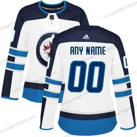 Adidas Frauen Winnipeg Jets Personalisiertes NHL Authentisch Trikots – Weiß