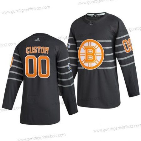 Adidas Herren 2020 NHL All-Star Game Personalisiertes Boston Bruins Authentisch Trikots – Grau