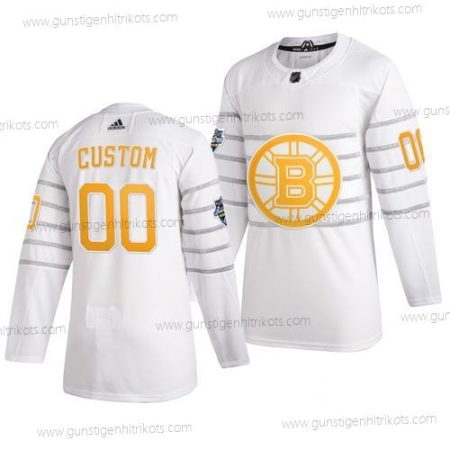 Adidas Herren 2020 NHL All-Star Game Personalisiertes Boston Bruins Authentisch Trikots – Weiß