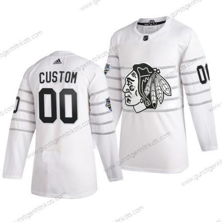 Adidas Herren 2020 NHL All-Star Game Personalisiertes Chicago Blackhawks Authentisch Trikots – Weiß