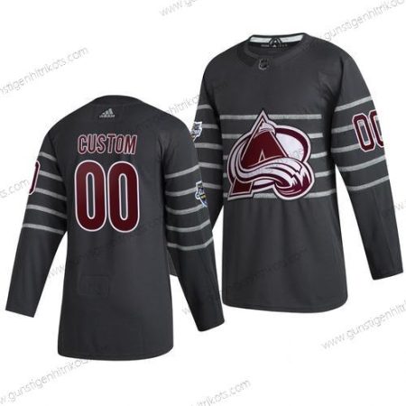 Adidas Herren 2020 NHL All-Star Game Personalisiertes Colorado Avalanche Authentisch Trikots – Grau