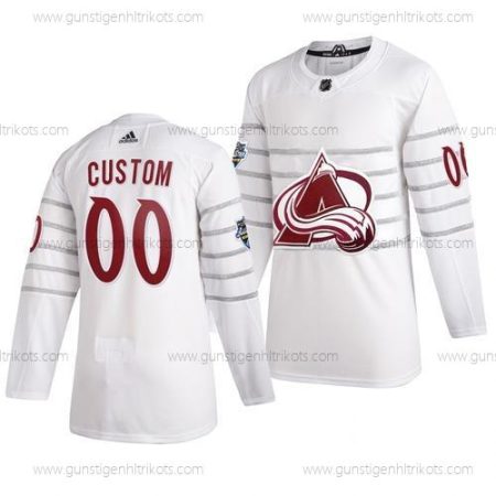 Adidas Herren 2020 NHL All-Star Game Personalisiertes Colorado Avalanche Authentisch Trikots – Weiß