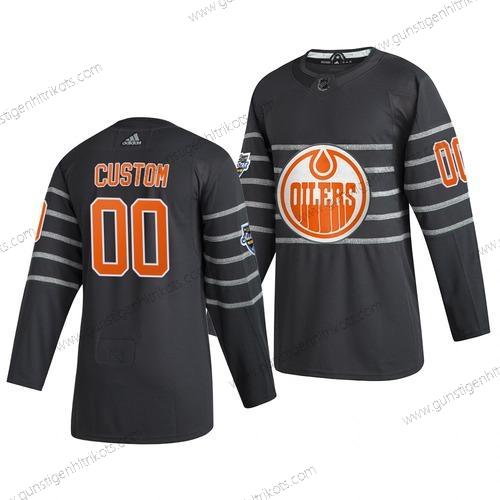 Adidas Herren 2020 NHL All-Star Game Personalisiertes Edmonton Oilers Authentisch Trikots – Grau