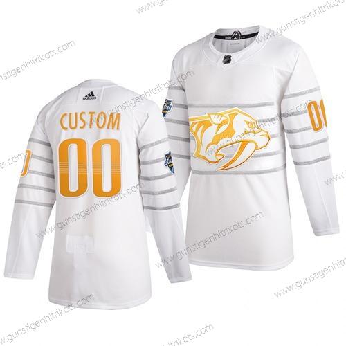 Adidas Herren 2020 NHL All-Star Game Personalisiertes Nashville Predators Authentisch Trikots – Weiß