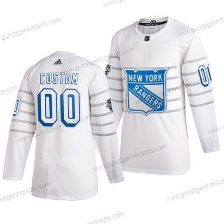 Adidas Herren 2020 NHL All-Star Game Personalisiertes New York Rangers Authentisch Trikots – Weiß