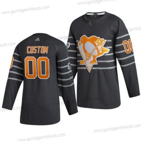 Adidas Herren 2020 NHL All-Star Game Personalisiertes Pittsburgh Penguins Authentisch Trikots – Grau