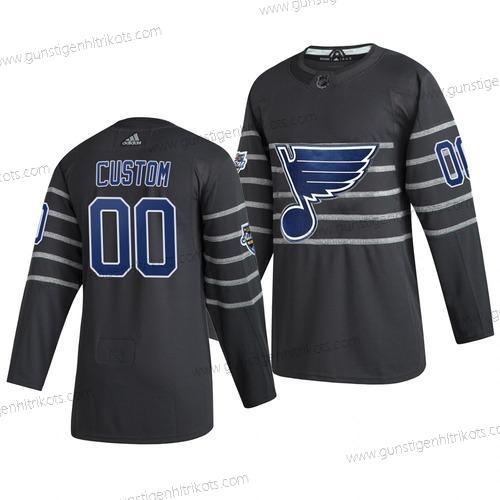 Adidas Herren 2020 NHL All-Star Game Personalisiertes St. Louis Blues Authentisch Trikots – Grau