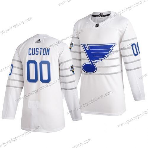 Adidas Herren 2020 NHL All-Star Game Personalisiertes St. Louis Blues Authentisch Trikots – Weiß