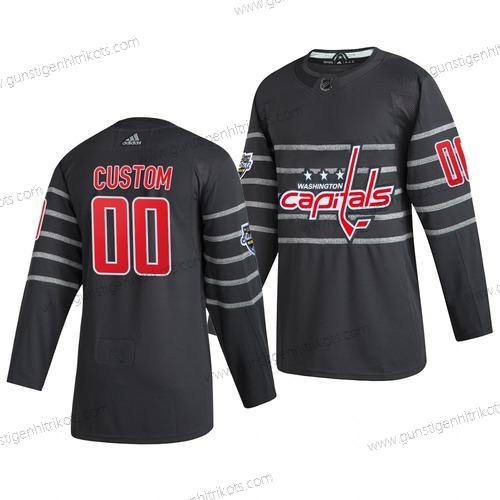 Adidas Herren 2020 NHL All-Star Game Personalisiertes Washington Capitals Authentisch Trikots – Grau