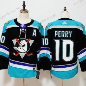 Adidas Herren Anaheim Ducks #10 Corey Perry ersatzweise Authentisch Spieler Trikots – Schwarz