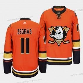 Adidas Herren Anaheim Ducks #11 Trevor Zegras Authentisch Trikots – Orange