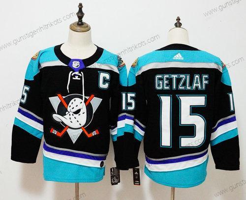 Adidas Herren Anaheim Ducks #15 Ryan Getzlaf ersatzweise Authentisch Spieler Trikots – Schwarz