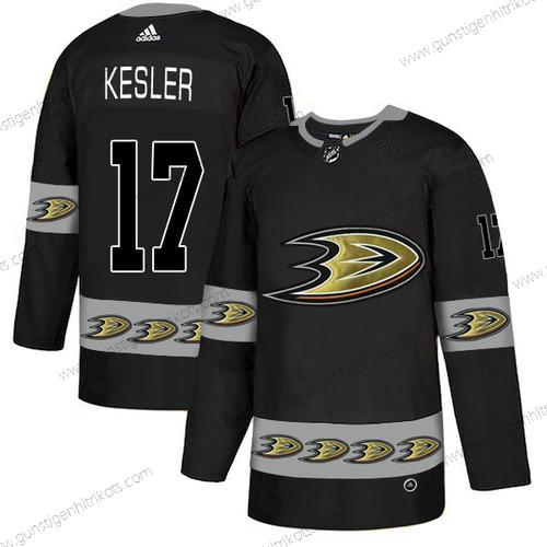 Adidas Herren Anaheim Ducks #17 Ryan Kesler Team Logos Trikots – Schwarz